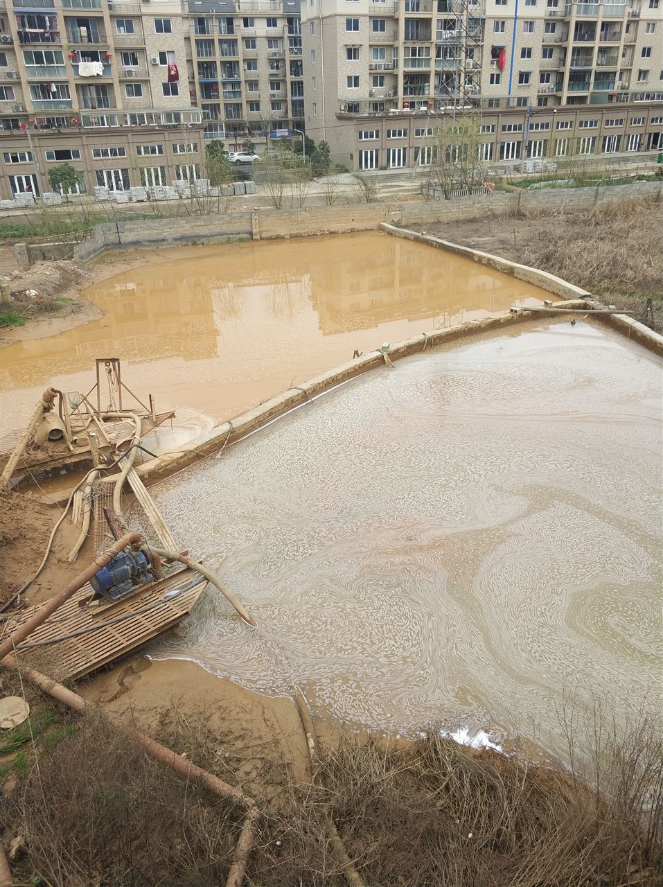 和舍镇沉淀池淤泥清理-厂区废水池淤泥清淤